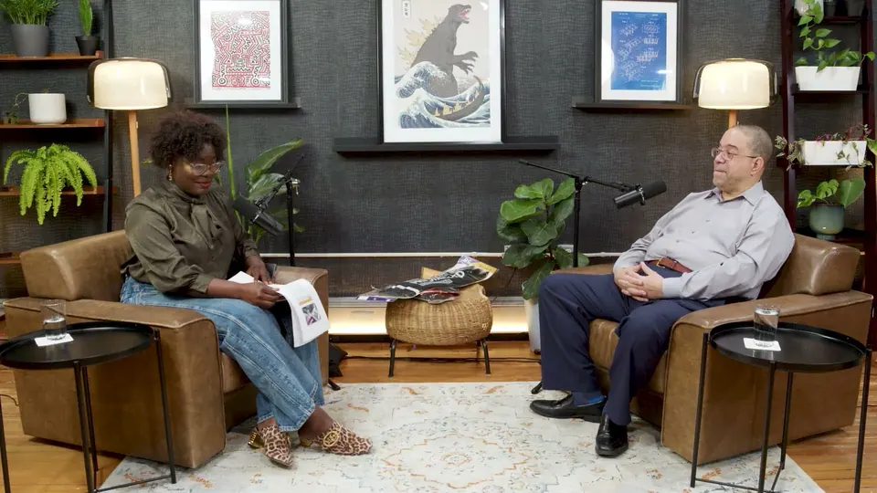 Dr. Raven Baxter and Dr. Jim Rogers in the studio, episode 11